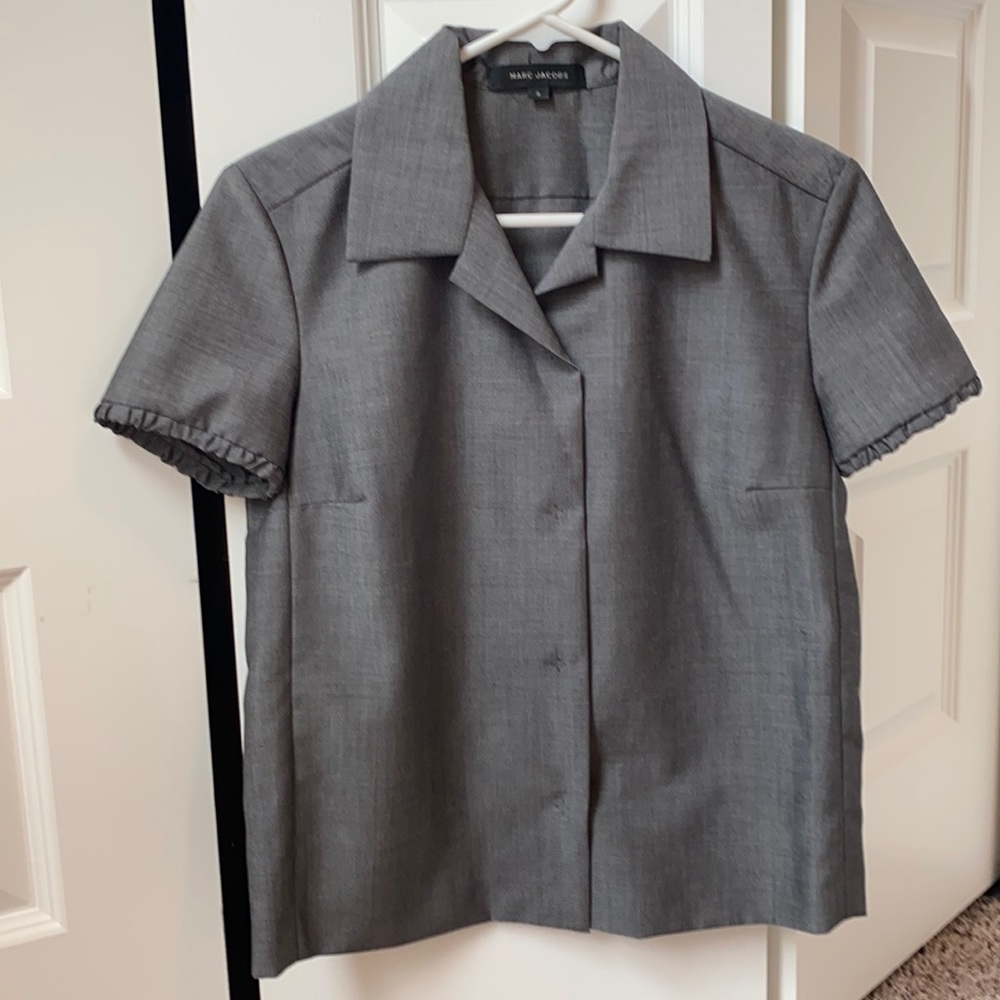 Marc Jacobs, gray work blouse